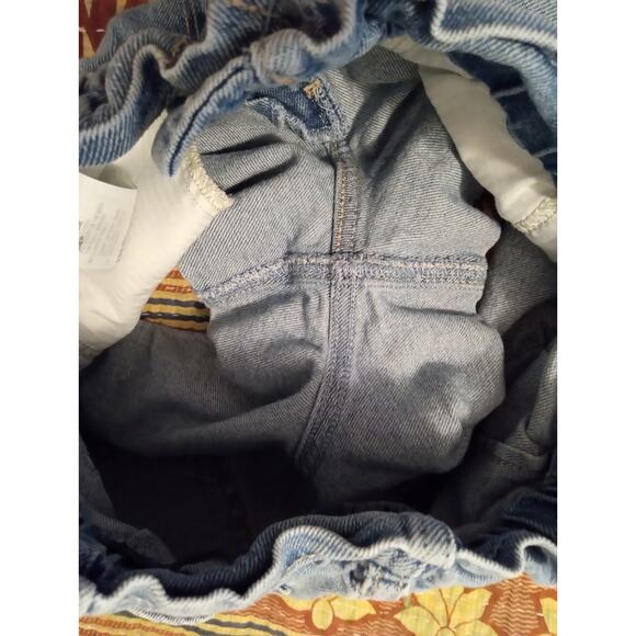 Hollister Ultra High Rise Mom Shorts Vintage Stretch Light Wash 3" Denim SZ 1 - Picture 7 of 9